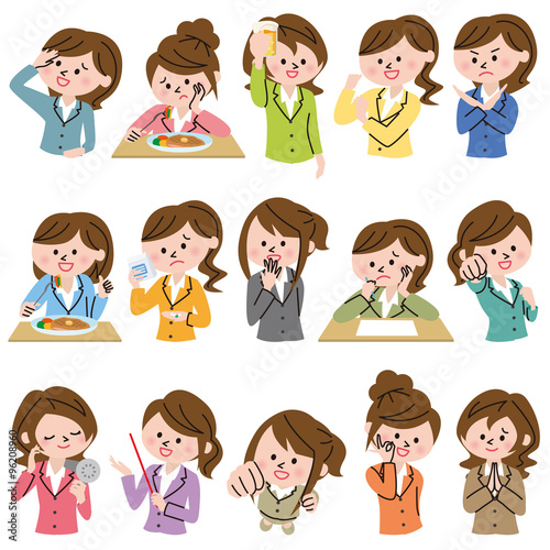 女性　ビジネス　アイコン
