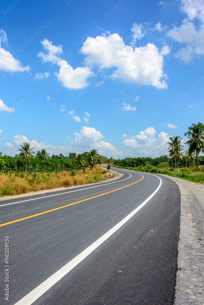 Road direct to rural area