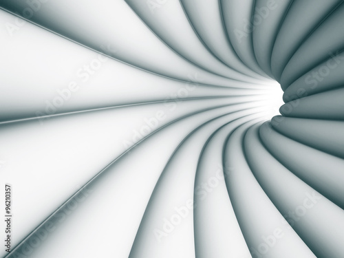 Abstract Tunnel Architecture Light Background