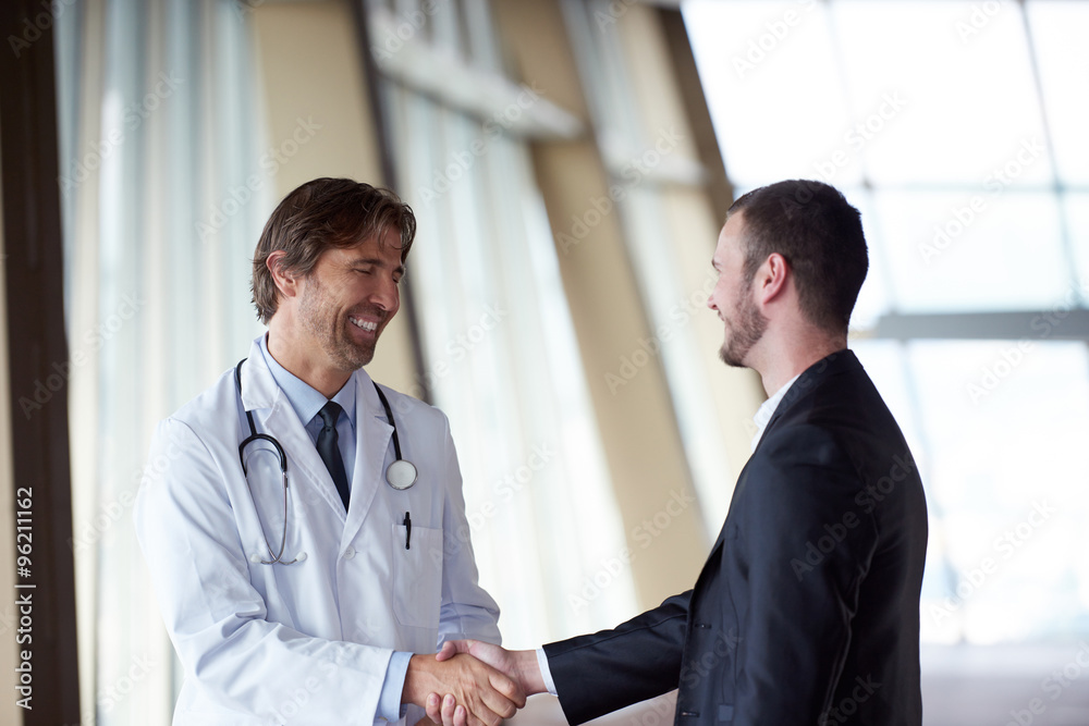 doctor handshake with a patient doctor handshake with a patient