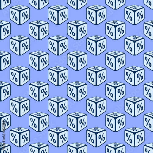 Bank rate seamless pattern background.
