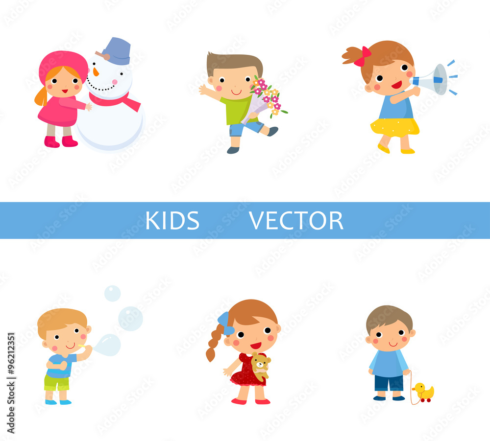 Kids vector