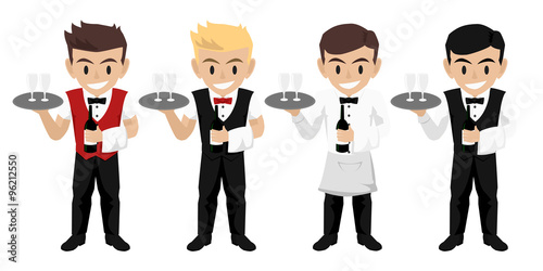 Male Waiter Serving Drink