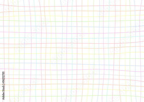 Rainbow Grid White Background Minimal Vector illustration