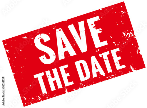 Save the date Stempel rot 