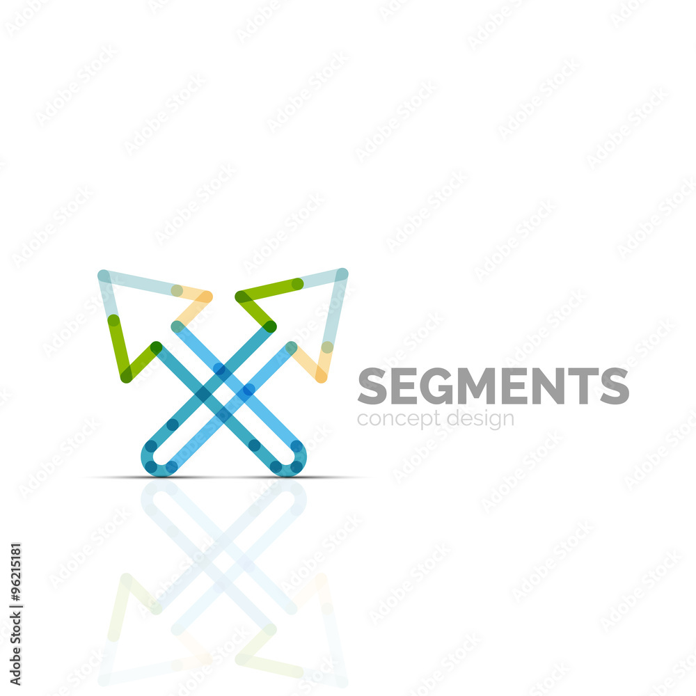 Arrow icon vector logo. Company branding element Arrow icon vector logo. Company branding element