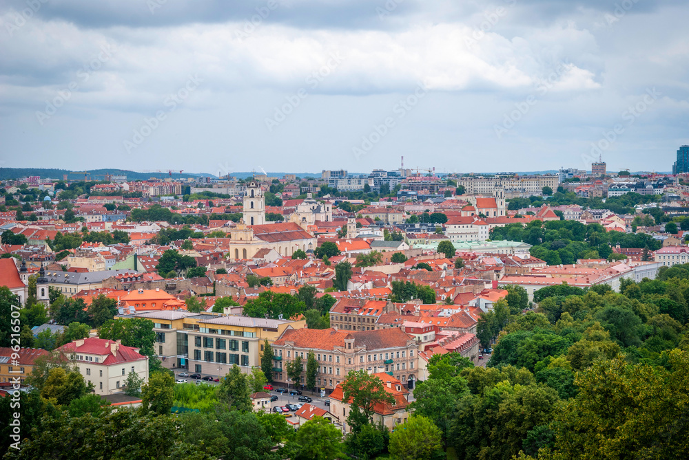 View over Vilnius, capital of Lithuania