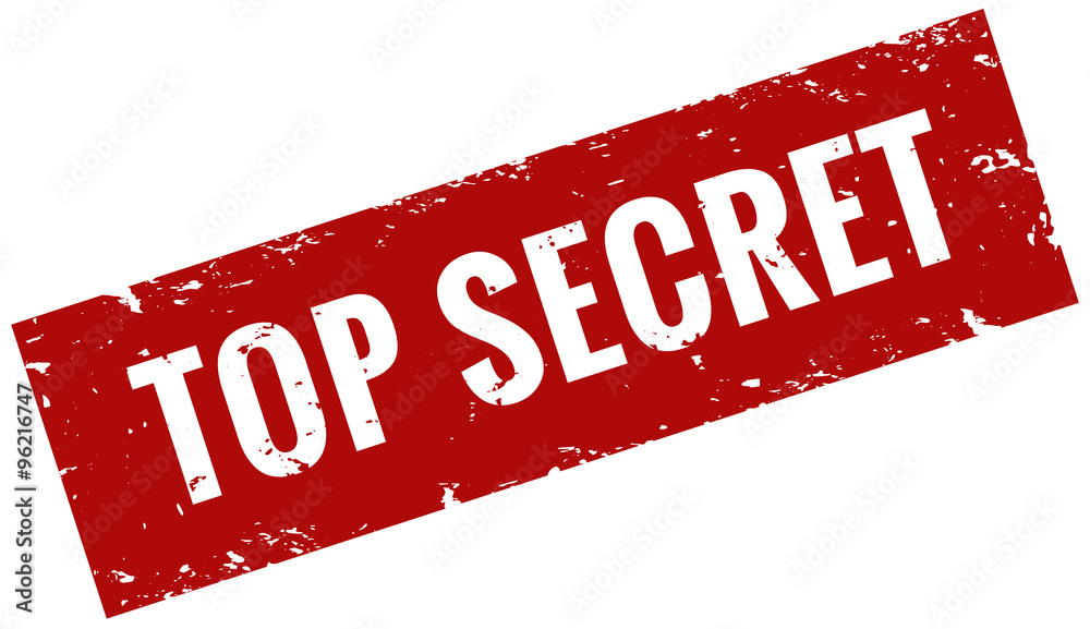 Top secret Stempel rot