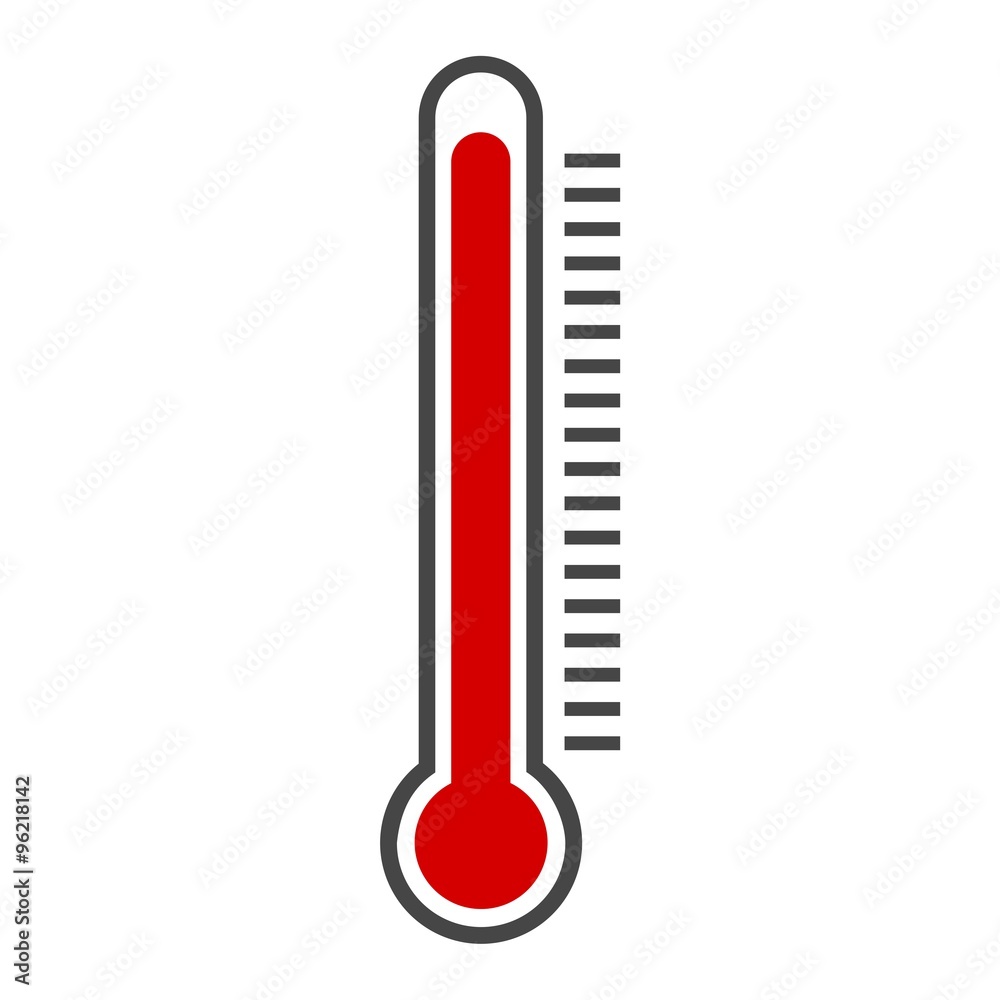Thermometer icon red Thermometer icon red