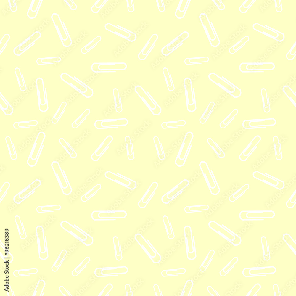 Vector chaotic seamless pastel pattern with elements of white shadeless clips over white background Vector chaotic seamless pastel pattern with elements of white shadeless clips over white background