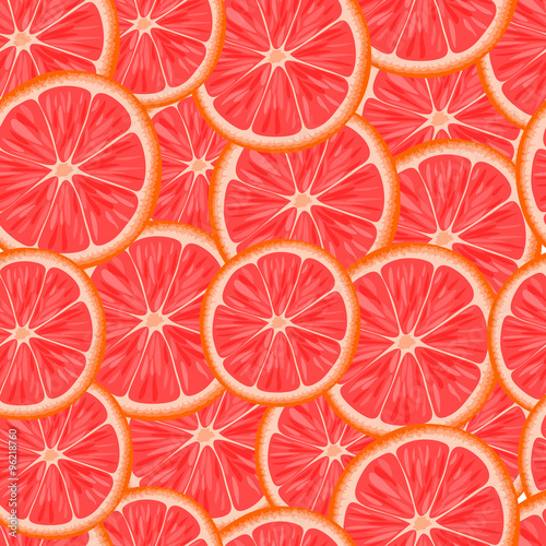 Seamless pattern with slices of orange.