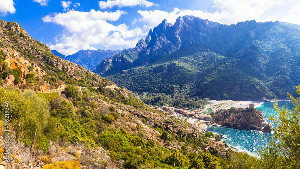 amazing landscapes of Corsica Island