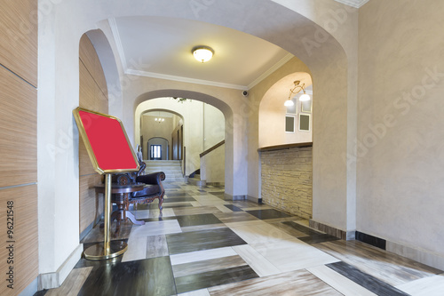 Fototapeta Naklejka Na Ścianę i Meble -  Hotel interior, entrance reception area