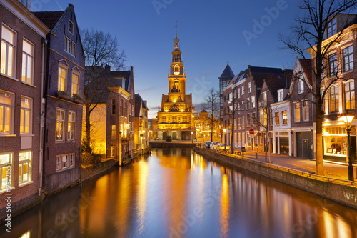 City of Alkmaar, The Netherlands at night
