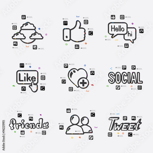 social network infographic