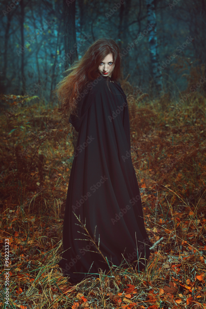 Dark portrait of the forest keeper Dark portrait of the forest keeper