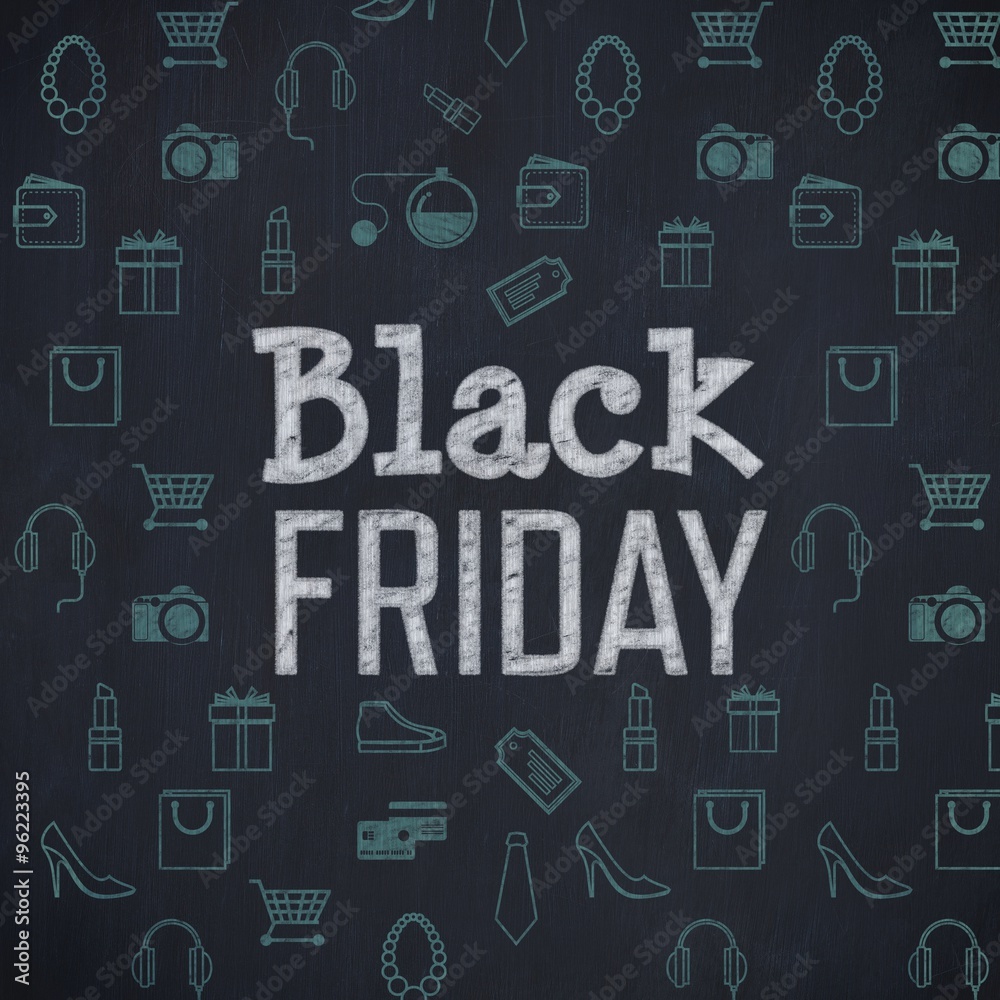 Composite image of black friday advert