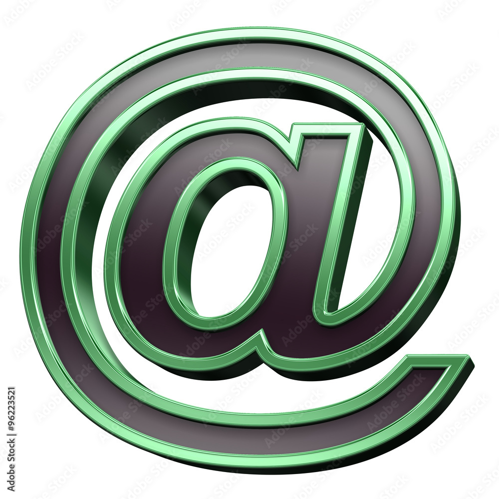 Mail sign from black with green shiny frame alphabet set, isolated on white. Computer generated 3D photo rendering. Mail sign from black with green shiny frame alphabet set, isolated on white. Computer generated 3D photo rendering.