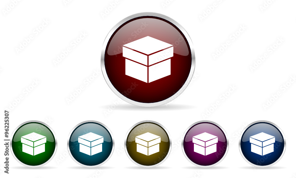 box vector icons set box vector icons set
