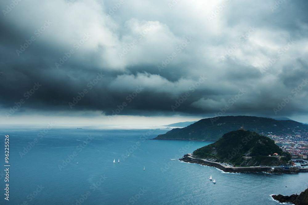 Biscay bay coast, Spain.