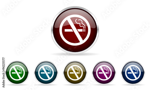 Free Download no smoking vector glossy web icon set - GFXLoad
