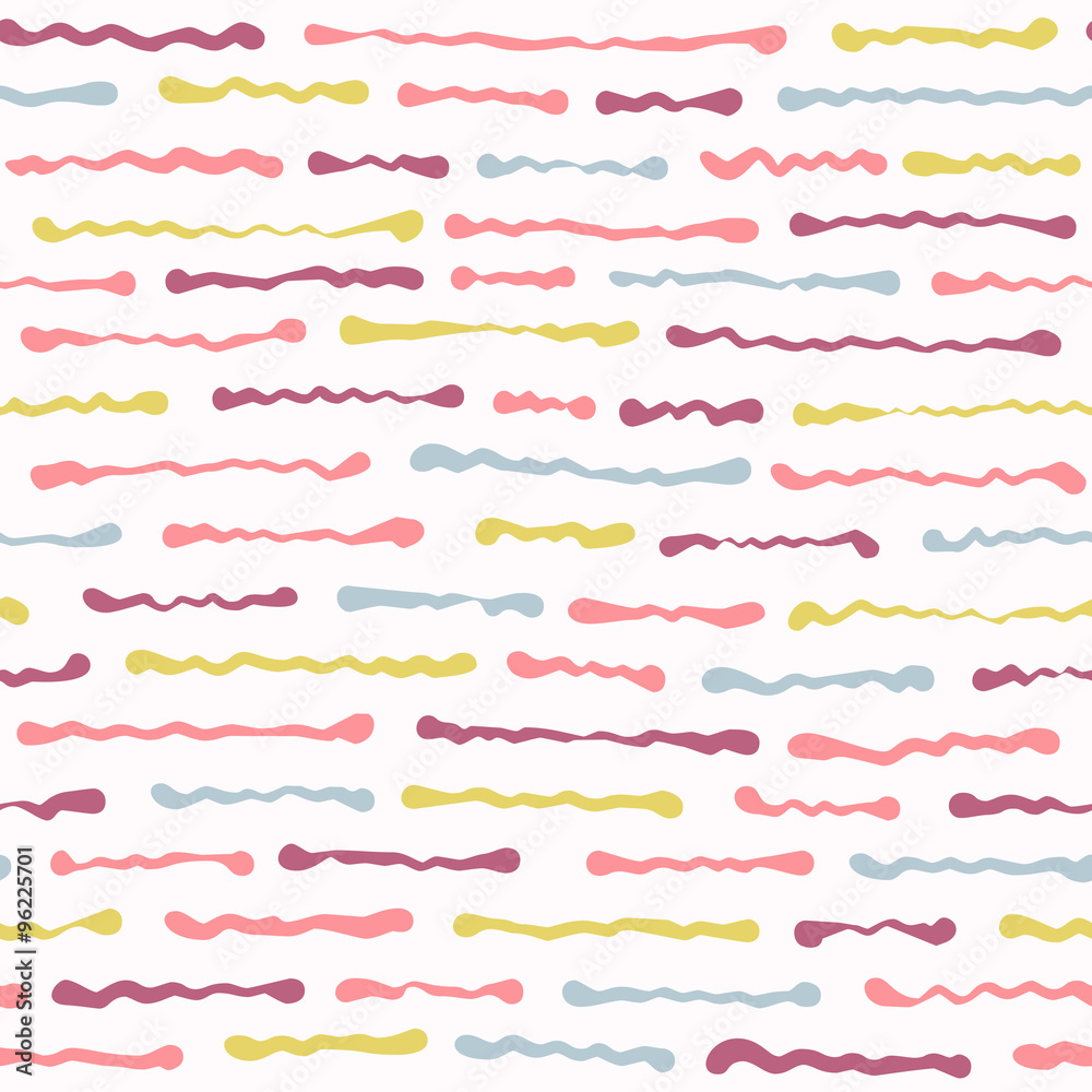 Obraz premium Abstract seamless pattern - crooked horizontal lines