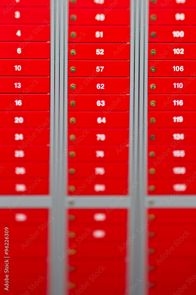 Postboxes in a post in Denmark (holte) Postboxes in a post in Denmark (holte)
