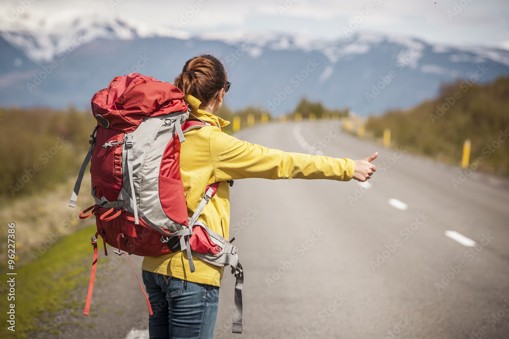 Fototapeta premium Backpacker Tourist