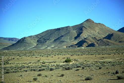 valley hill   in   africa   ground isolated