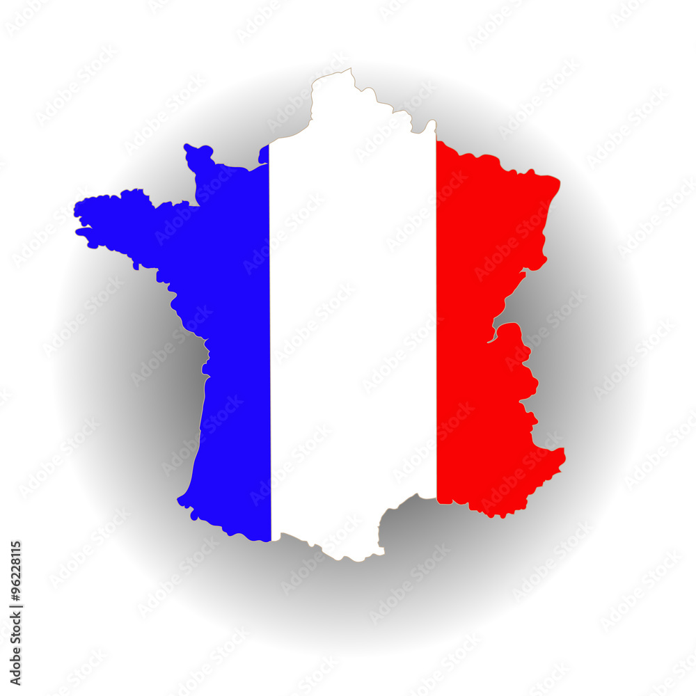 Fototapeta premium Map of France. 
