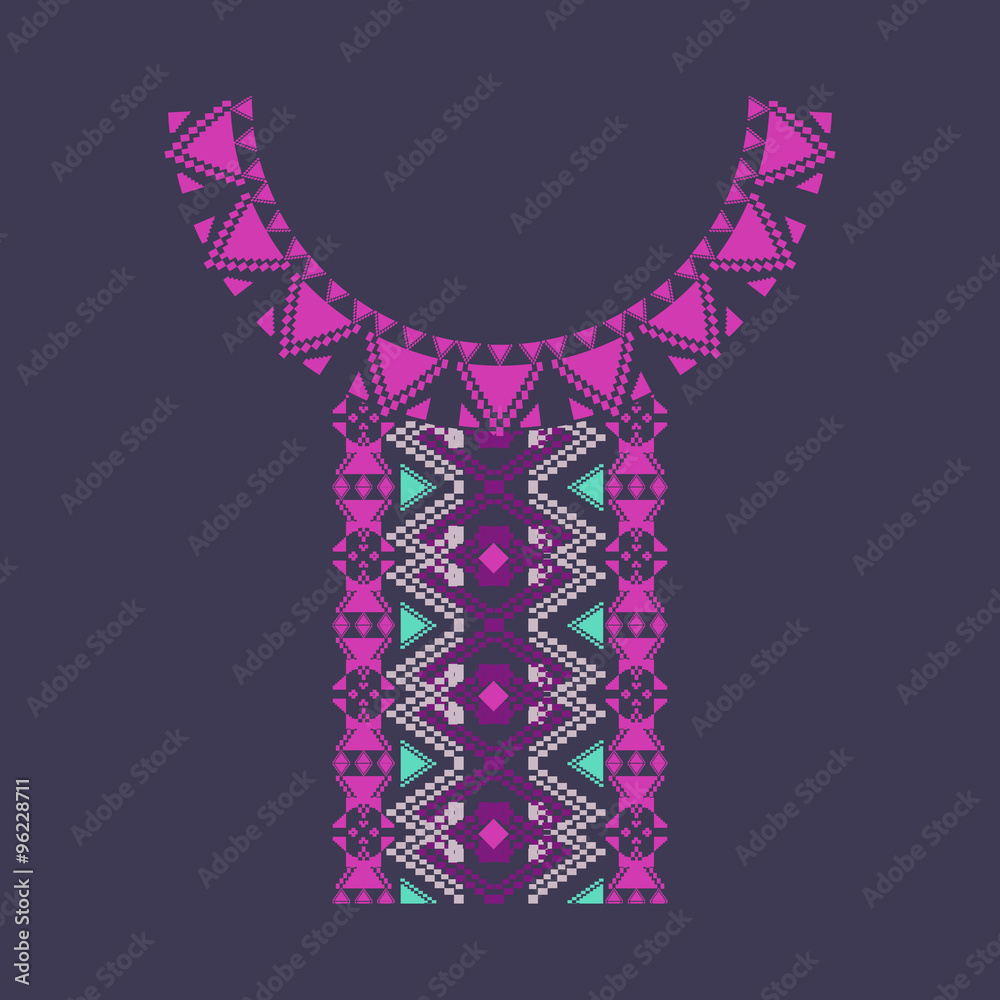 Neckline design in ethnic style for fashion Neckline design in ethnic style for fashion