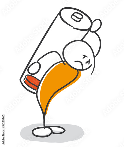 Strichmännchen Serie Pumpy / Depression