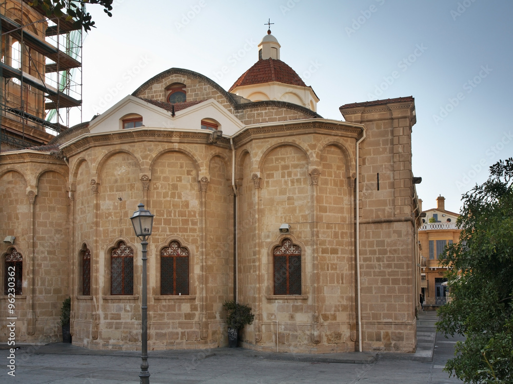 Faneromeni Church on Faneromeni square in Nicosia. Cyprus