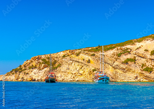 the small island Plati near Pserimos island in Greece photo