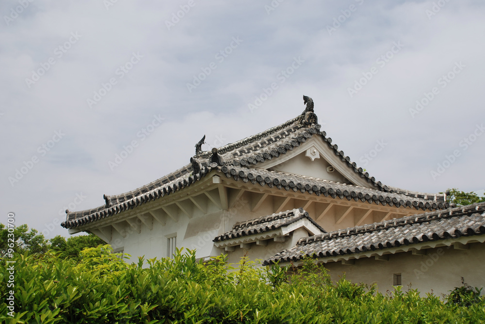 Building in Himeji Castle, Japan