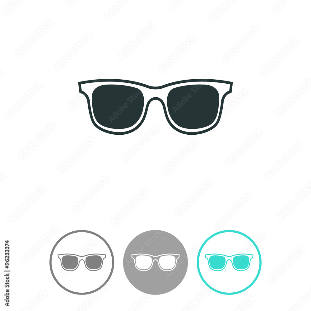 Sunglasses vector icon.