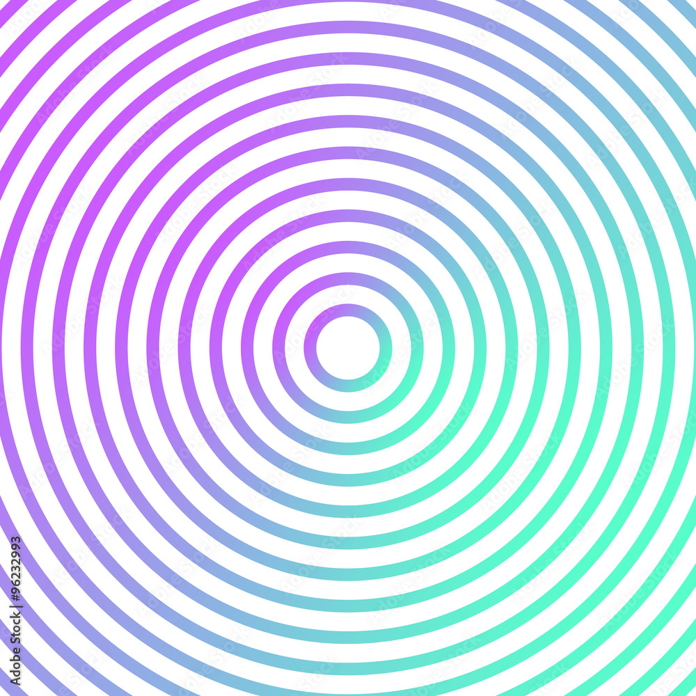 Blue and green metallic background design with concentric circles
