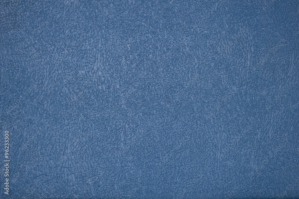 Blue artificial plastic leather close-up Blue artificial plastic leather close-up