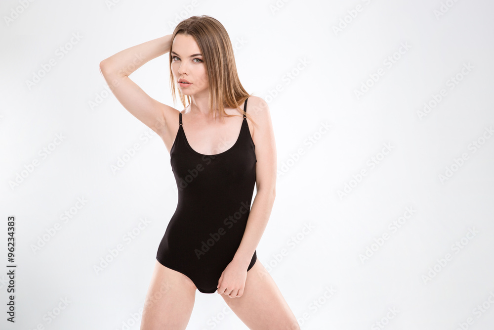 Beautiful young lady posing in swimsuit Beautiful young lady posing in swimsuit