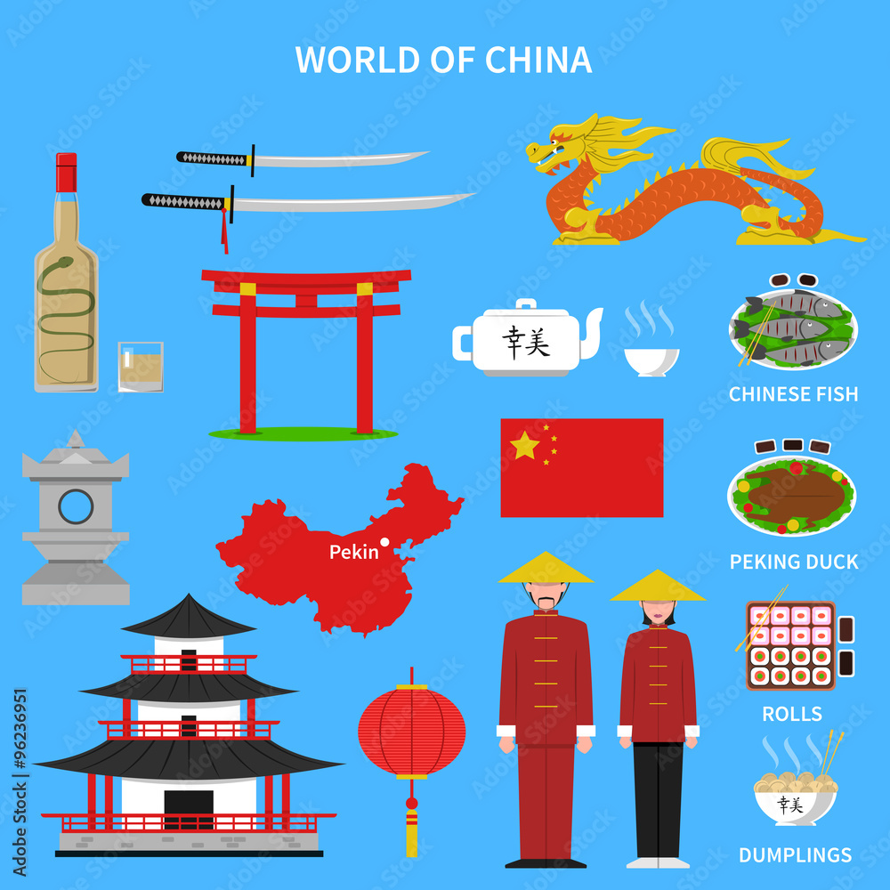 China Icons Set China Icons Set