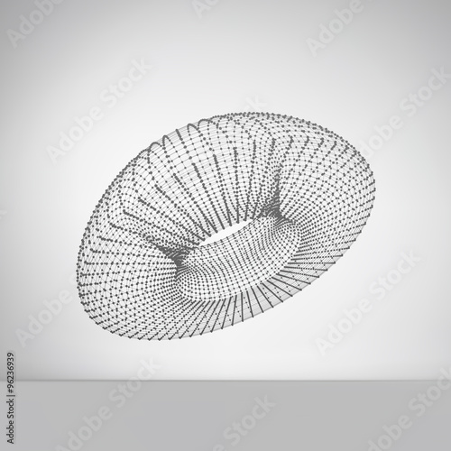 Lattice Geometric Polygonal Element. Connection Structure. 