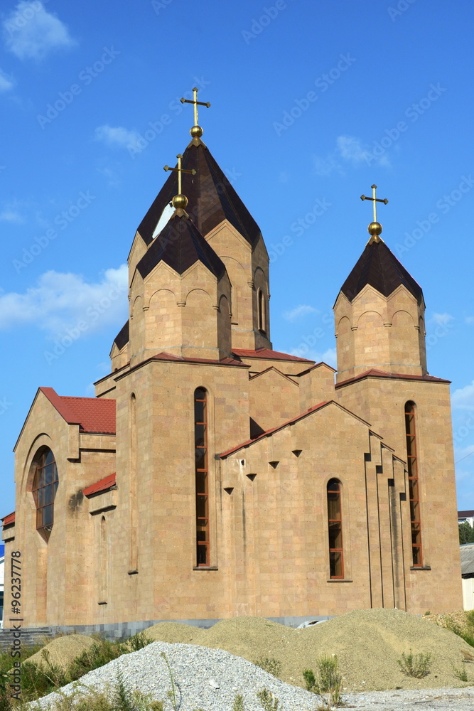 The Church is under construction in Novorossiysk.