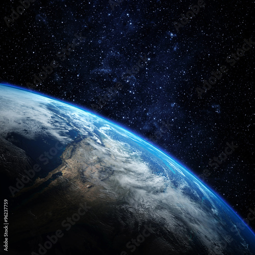 Fototapeta Naklejka Na Ścianę i Meble -  Planet earth from the space. Some elements of this image furnish