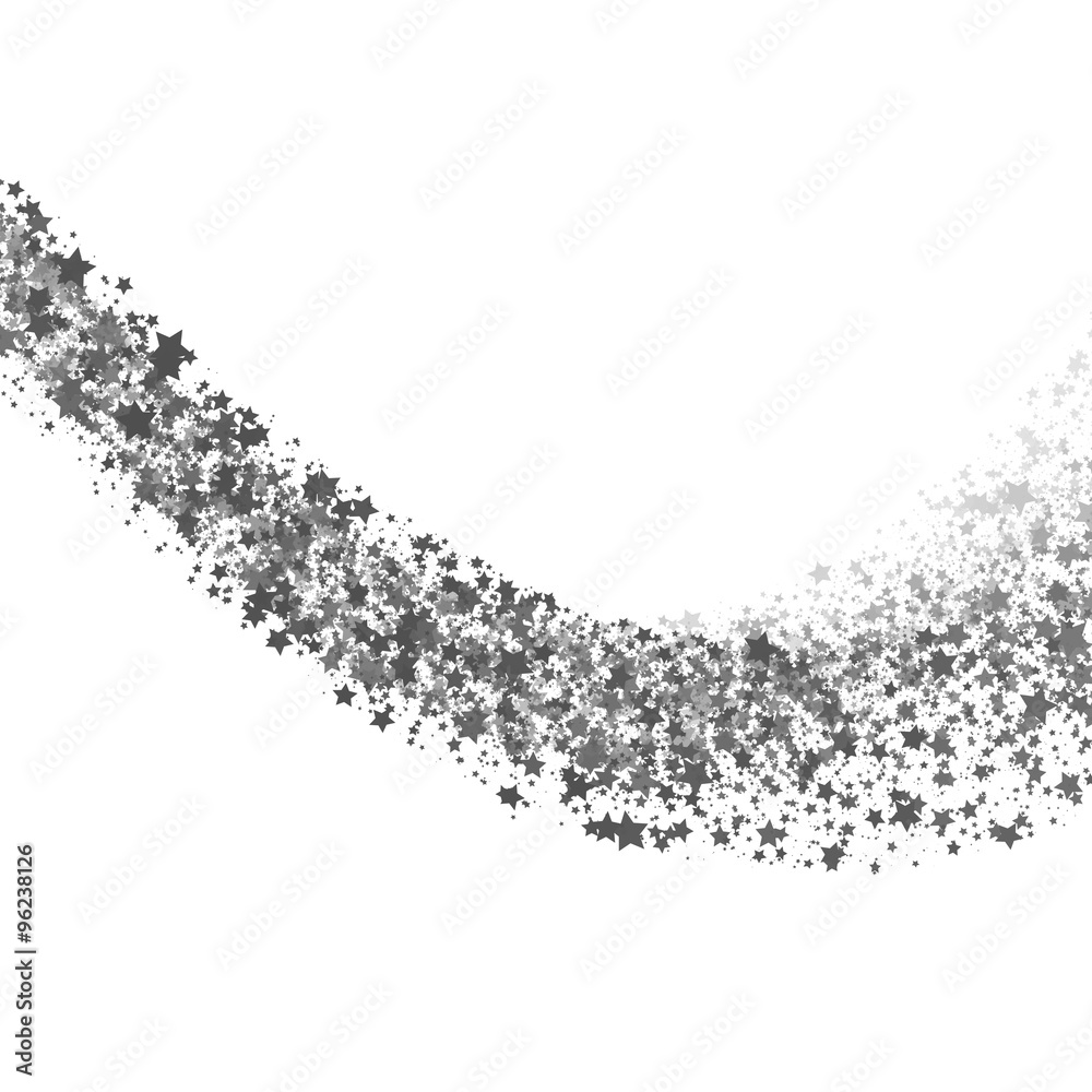 Obraz premium Star way. Black and White Pattern. Design Template. 