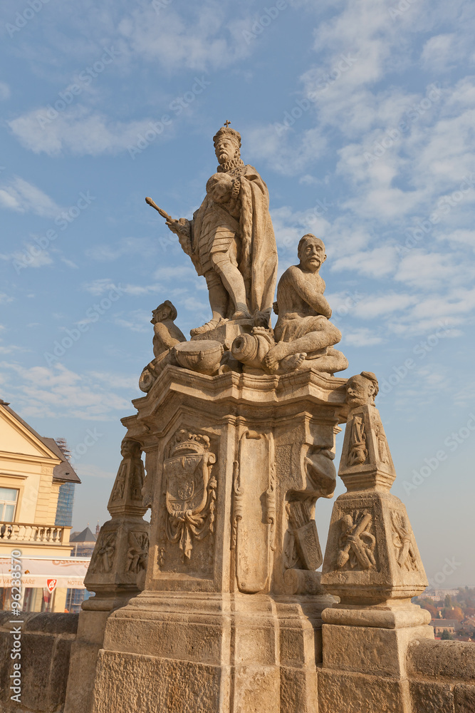Statue of Leopold I in Kutna Hora, Czech Republic