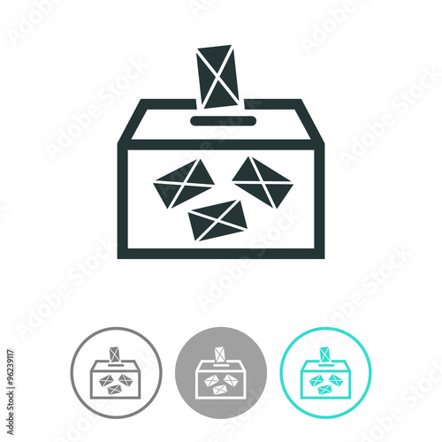 Ballot box vote,vector icon.