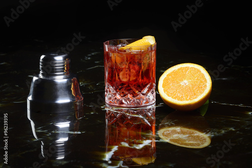 negroni on the rocks