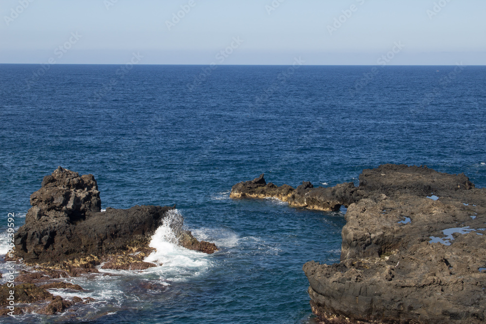 Sea Cliff in Los Cancajos (La Palma, Canary Islands)