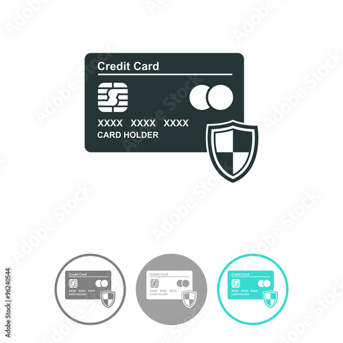 Credit Card vector Icon.