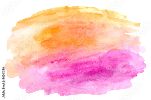 Abstract watercolor vector hand paint on white background